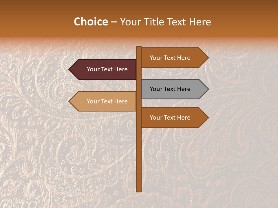 Tapistry Silhouette Illustration PowerPoint Template