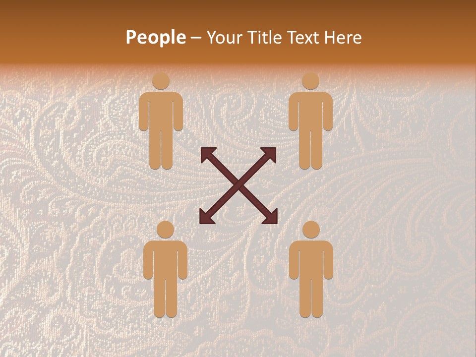 Tapistry Silhouette Illustration PowerPoint Template