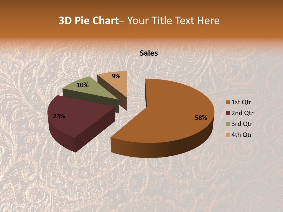 Tapistry Silhouette Illustration PowerPoint Template