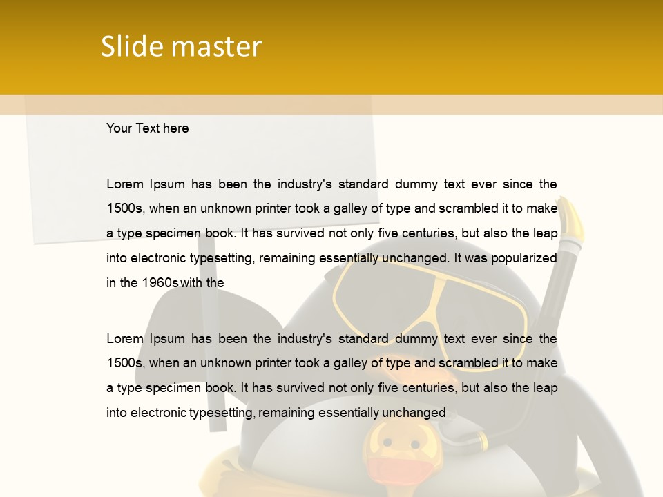 Nord Canard Diving PowerPoint Template