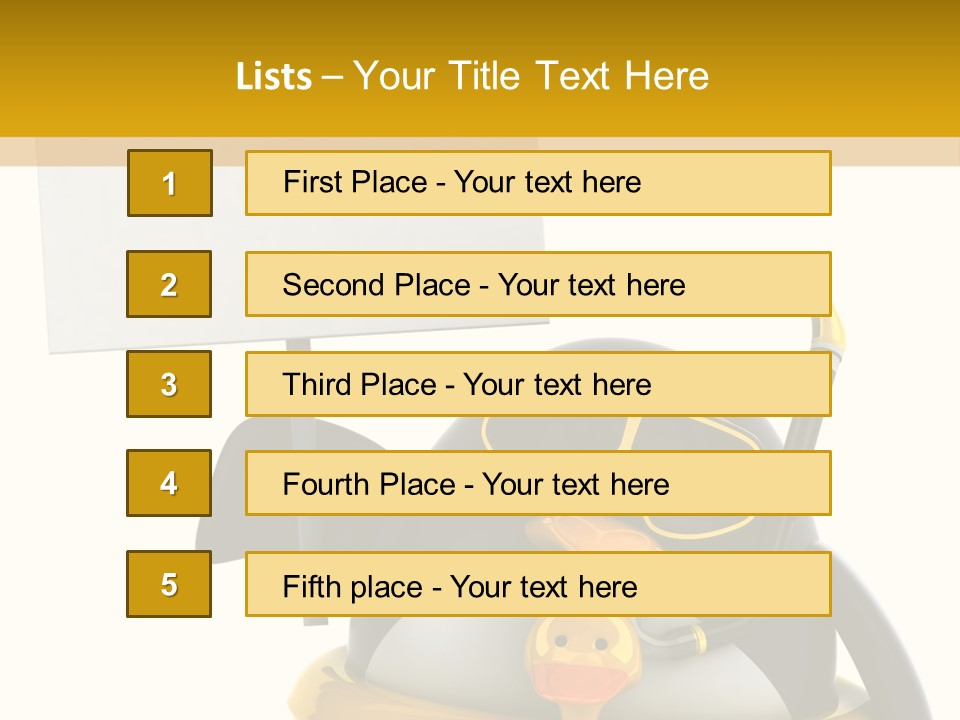 Nord Canard Diving PowerPoint Template