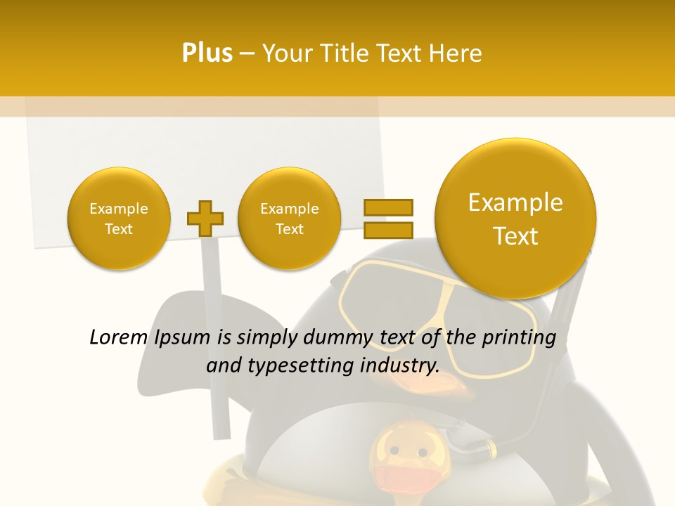 Nord Canard Diving PowerPoint Template
