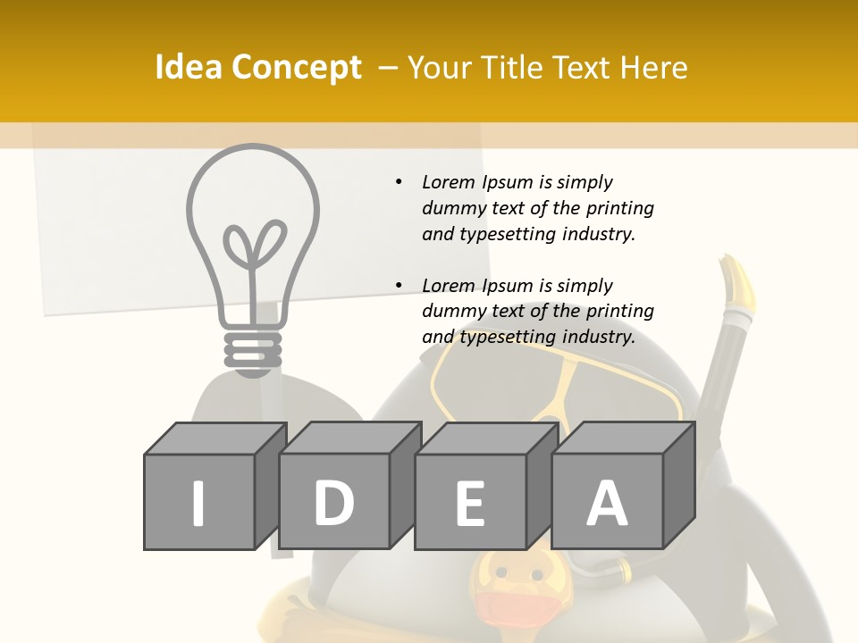Nord Canard Diving PowerPoint Template