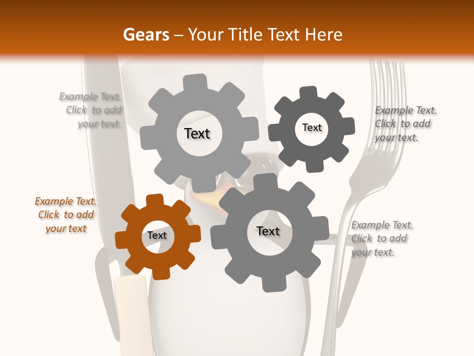 Bbq Cutlery Cookery PowerPoint Template