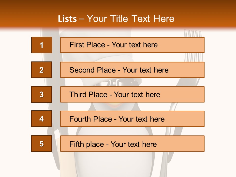 Bbq Cutlery Cookery PowerPoint Template