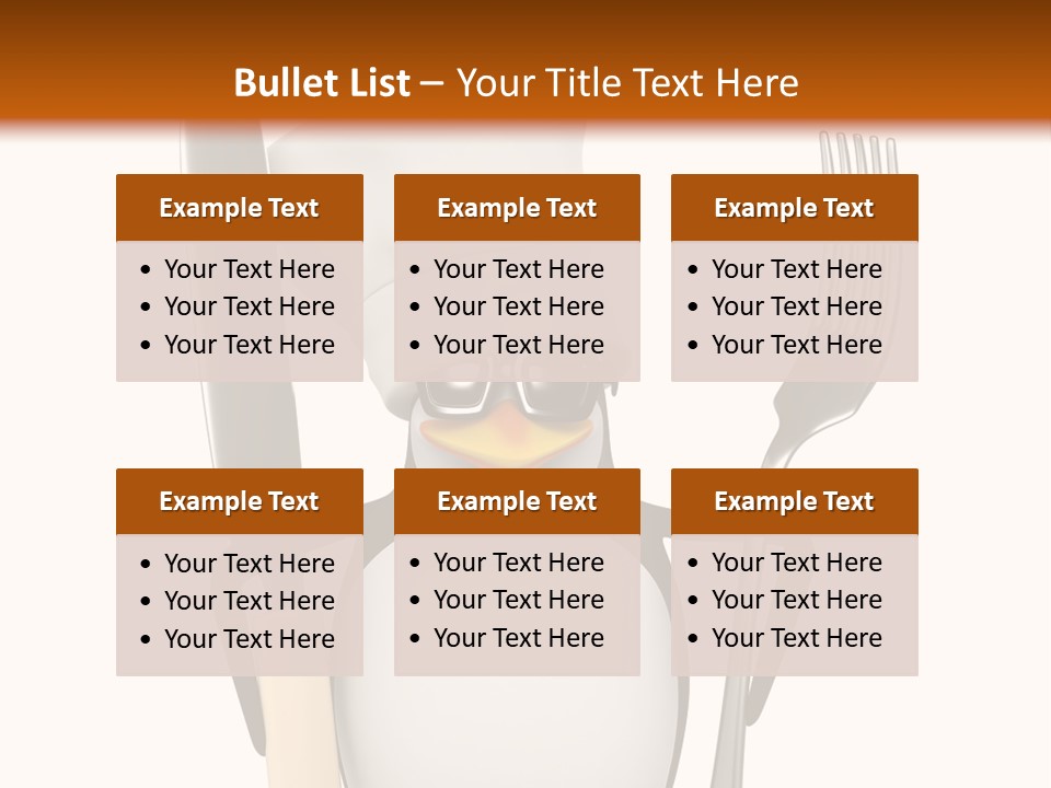 Bbq Cutlery Cookery PowerPoint Template