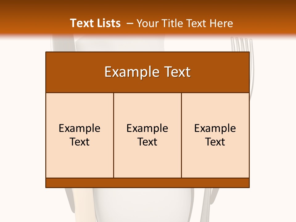 Bbq Cutlery Cookery PowerPoint Template