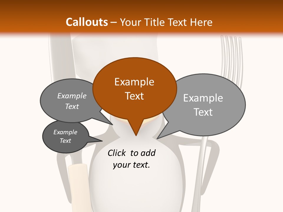 Bbq Cutlery Cookery PowerPoint Template