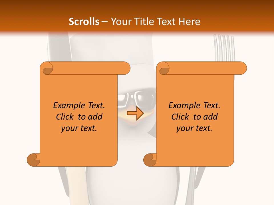 Bbq Cutlery Cookery PowerPoint Template