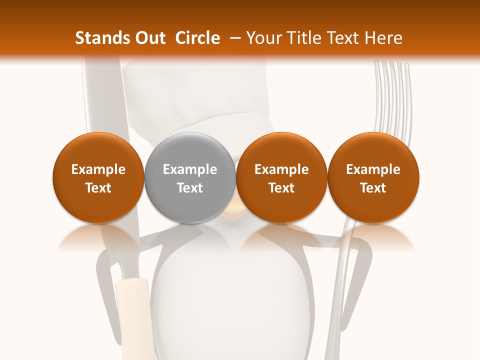 Bbq Cutlery Cookery PowerPoint Template