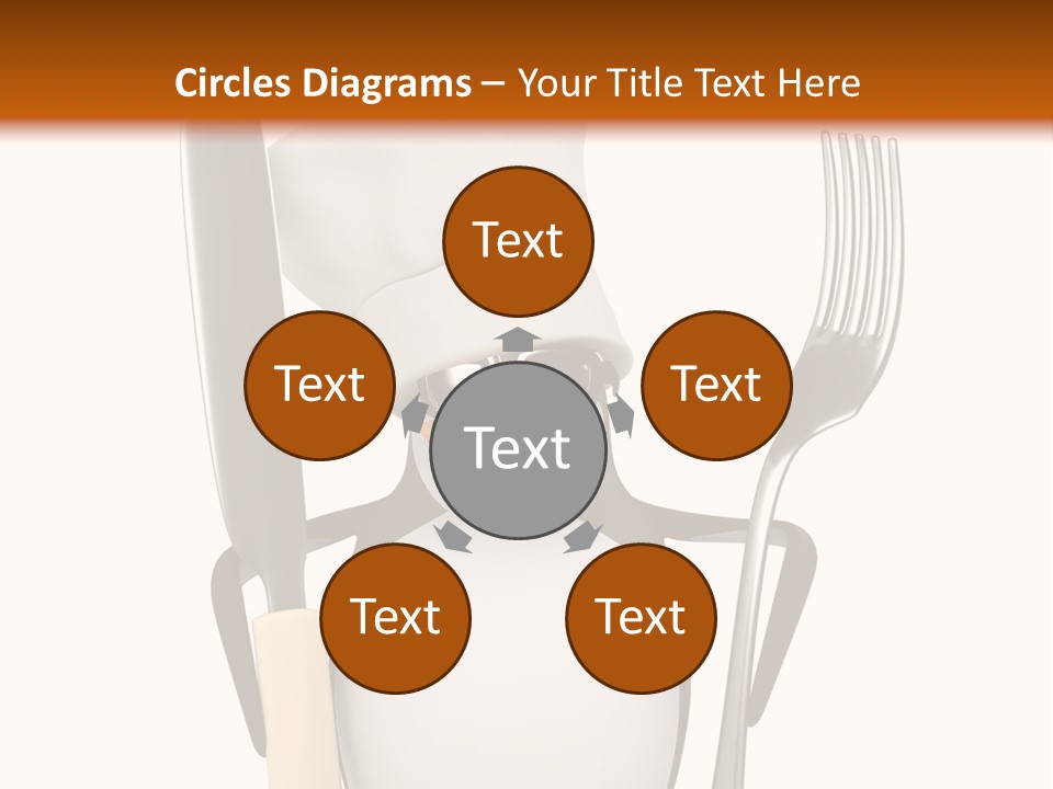 Bbq Cutlery Cookery PowerPoint Template