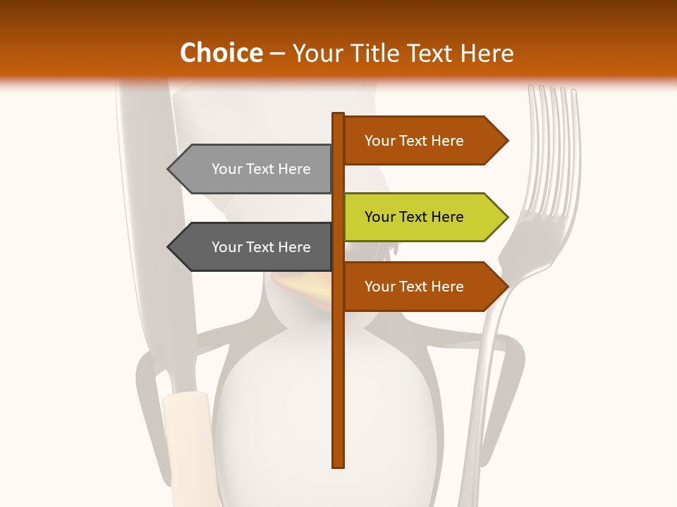 Bbq Cutlery Cookery PowerPoint Template