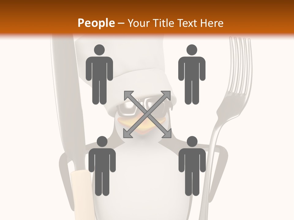 Bbq Cutlery Cookery PowerPoint Template