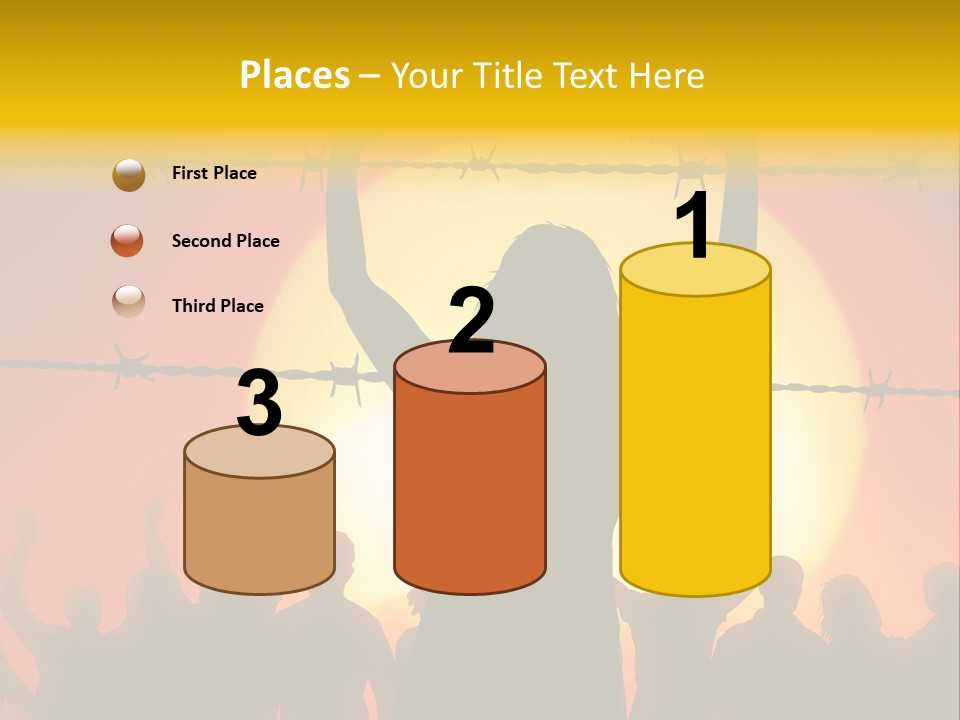 Refugees Free Gaza PowerPoint Template