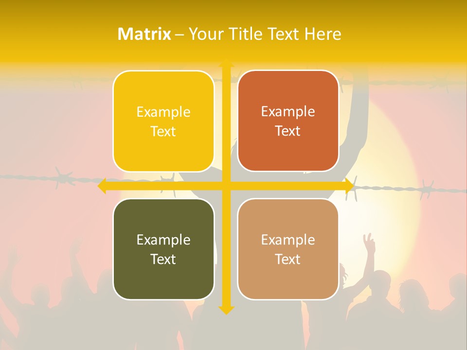 Refugees Free Gaza PowerPoint Template