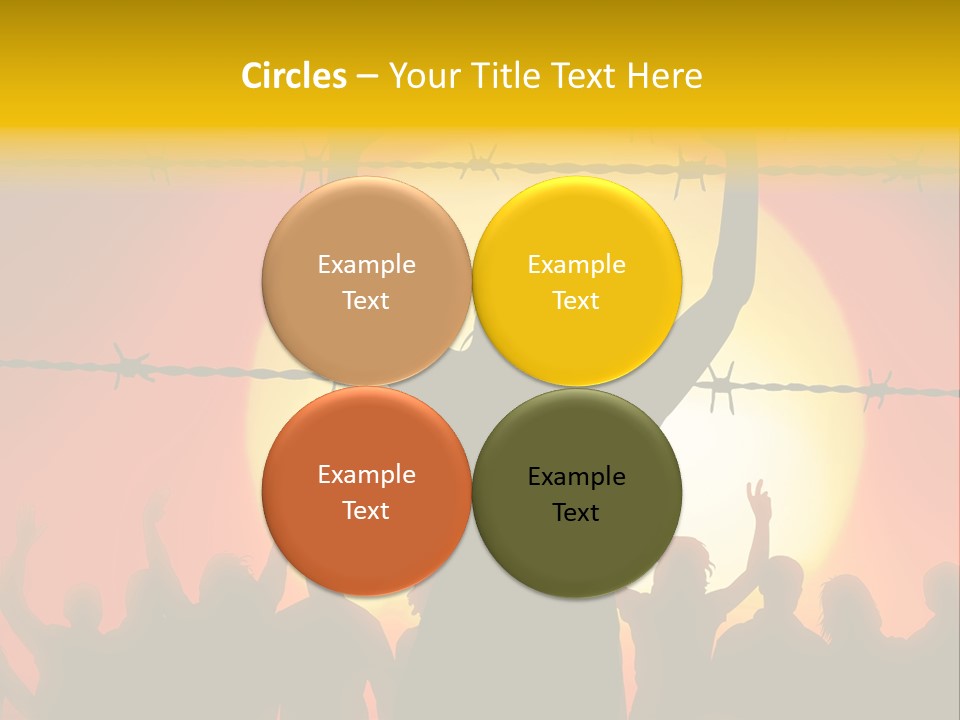 Refugees Free Gaza PowerPoint Template