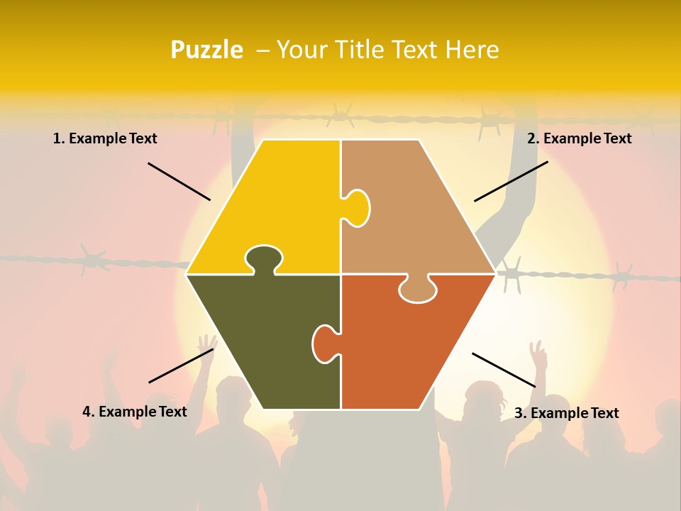 Refugees Free Gaza PowerPoint Template