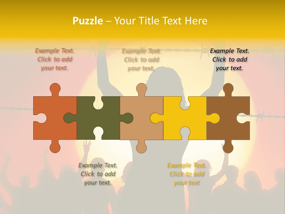 Refugees Free Gaza PowerPoint Template