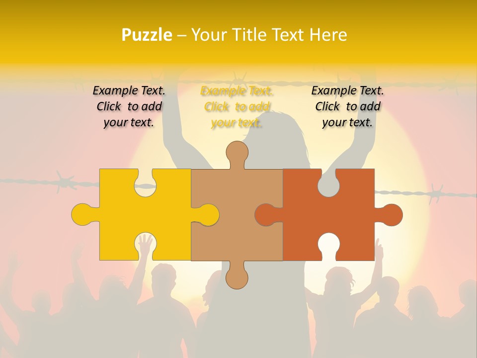 Refugees Free Gaza PowerPoint Template