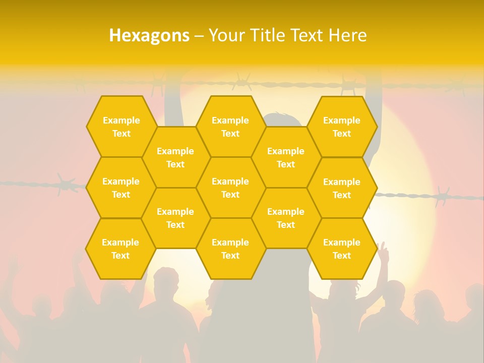 Refugees Free Gaza PowerPoint Template