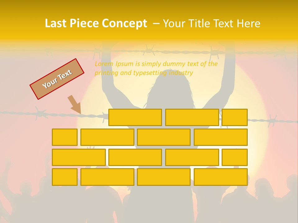 Refugees Free Gaza PowerPoint Template