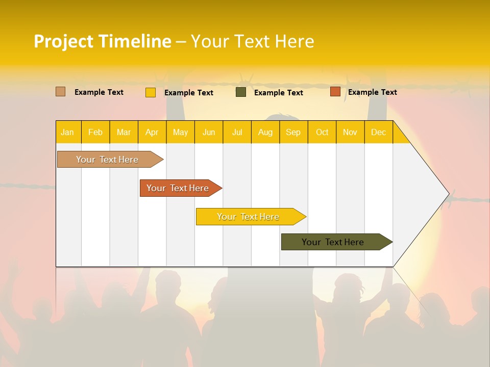 Refugees Free Gaza PowerPoint Template