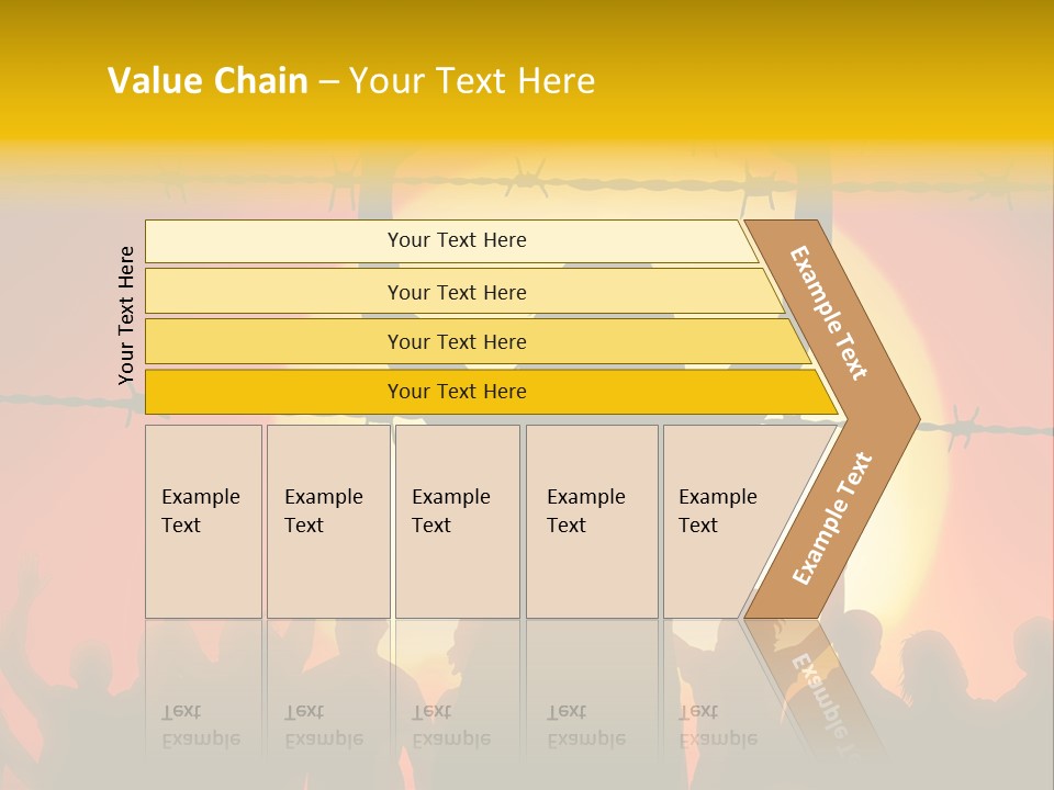Refugees Free Gaza PowerPoint Template
