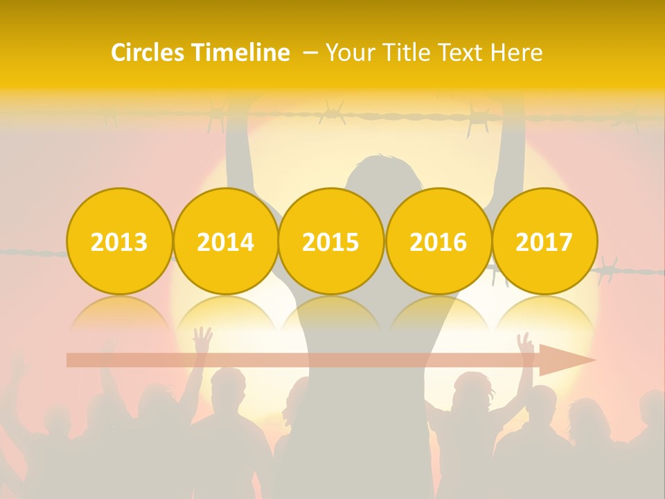 Refugees Free Gaza PowerPoint Template