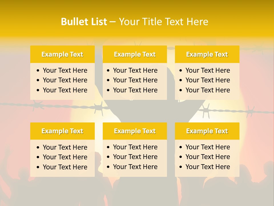 Refugees Free Gaza PowerPoint Template