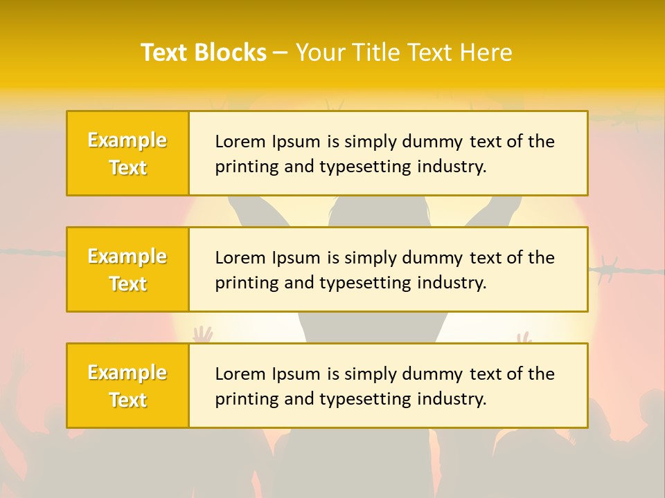 Refugees Free Gaza PowerPoint Template