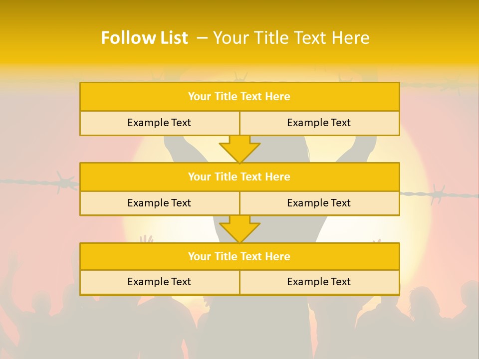 Refugees Free Gaza PowerPoint Template