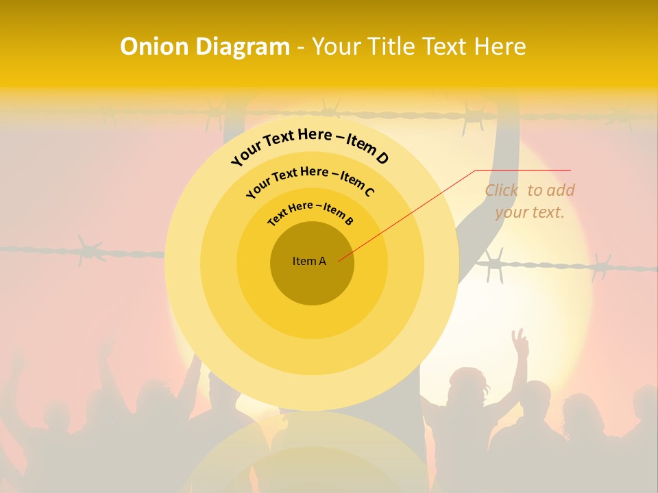Refugees Free Gaza PowerPoint Template