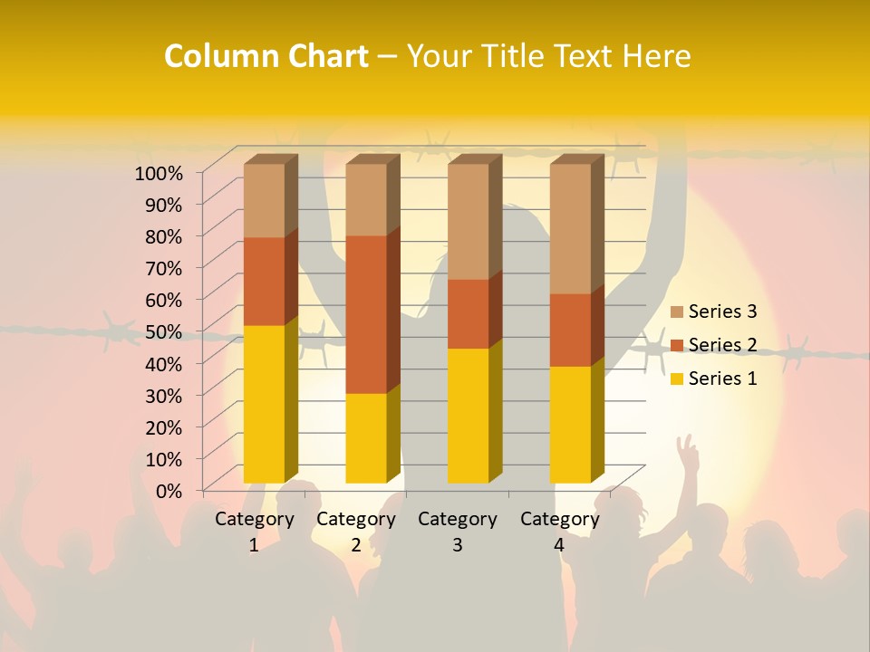 Refugees Free Gaza PowerPoint Template