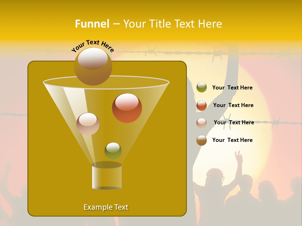 Refugees Free Gaza PowerPoint Template