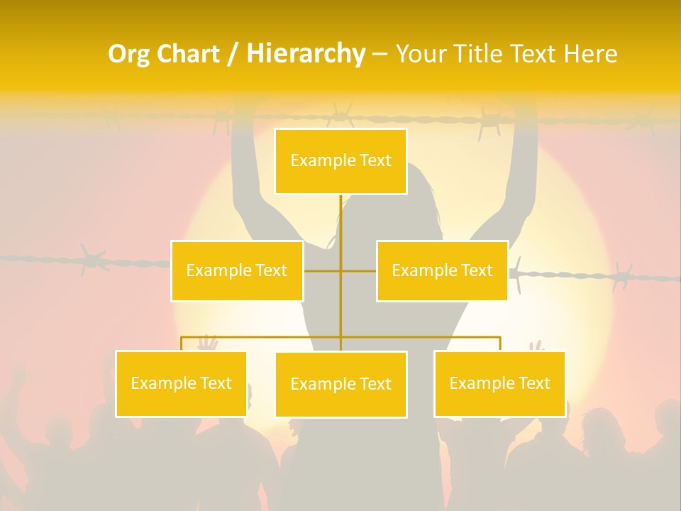 Refugees Free Gaza PowerPoint Template