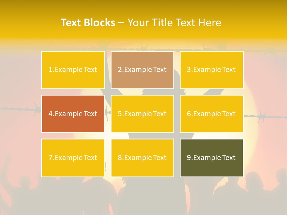 Refugees Free Gaza PowerPoint Template