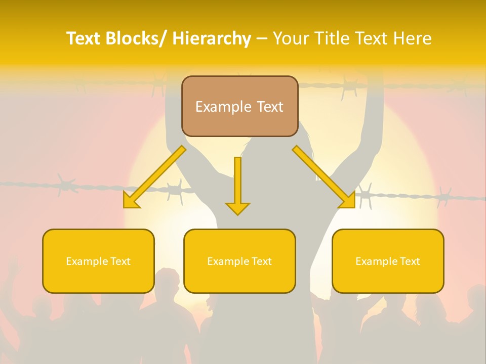 Refugees Free Gaza PowerPoint Template