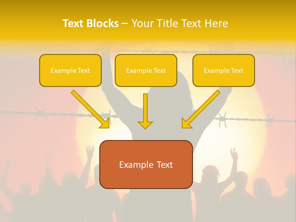 Refugees Free Gaza PowerPoint Template