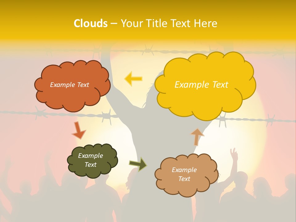 Refugees Free Gaza PowerPoint Template