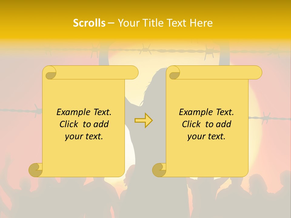 Refugees Free Gaza PowerPoint Template