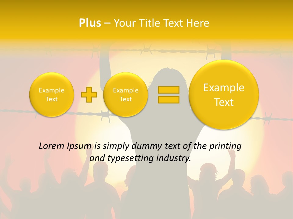 Refugees Free Gaza PowerPoint Template