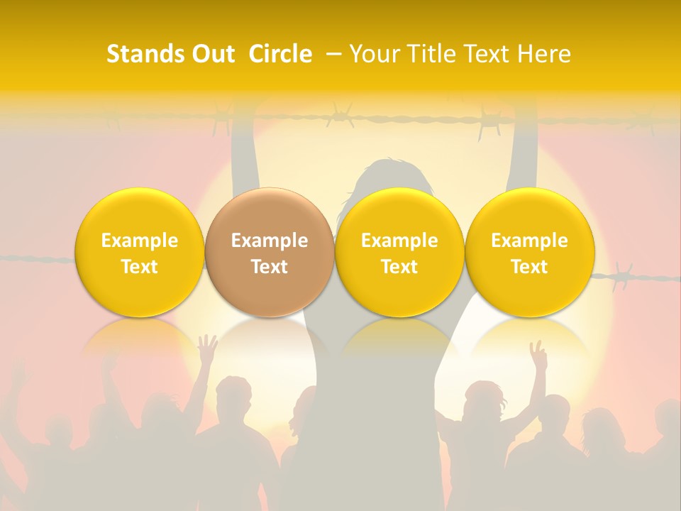 Refugees Free Gaza PowerPoint Template