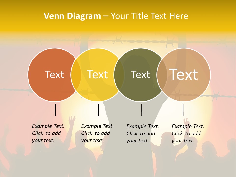 Refugees Free Gaza PowerPoint Template