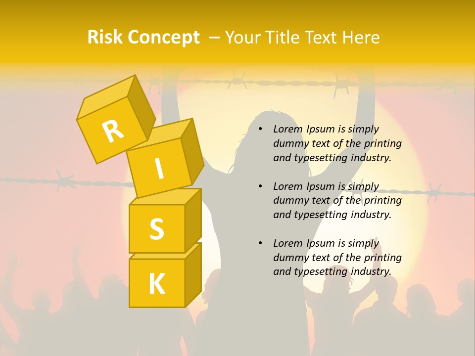 Refugees Free Gaza PowerPoint Template