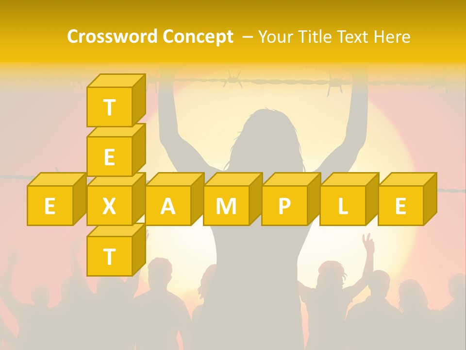 Refugees Free Gaza PowerPoint Template