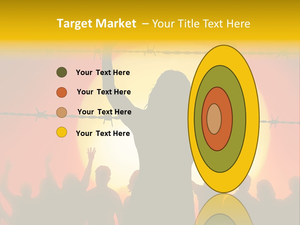 Refugees Free Gaza PowerPoint Template