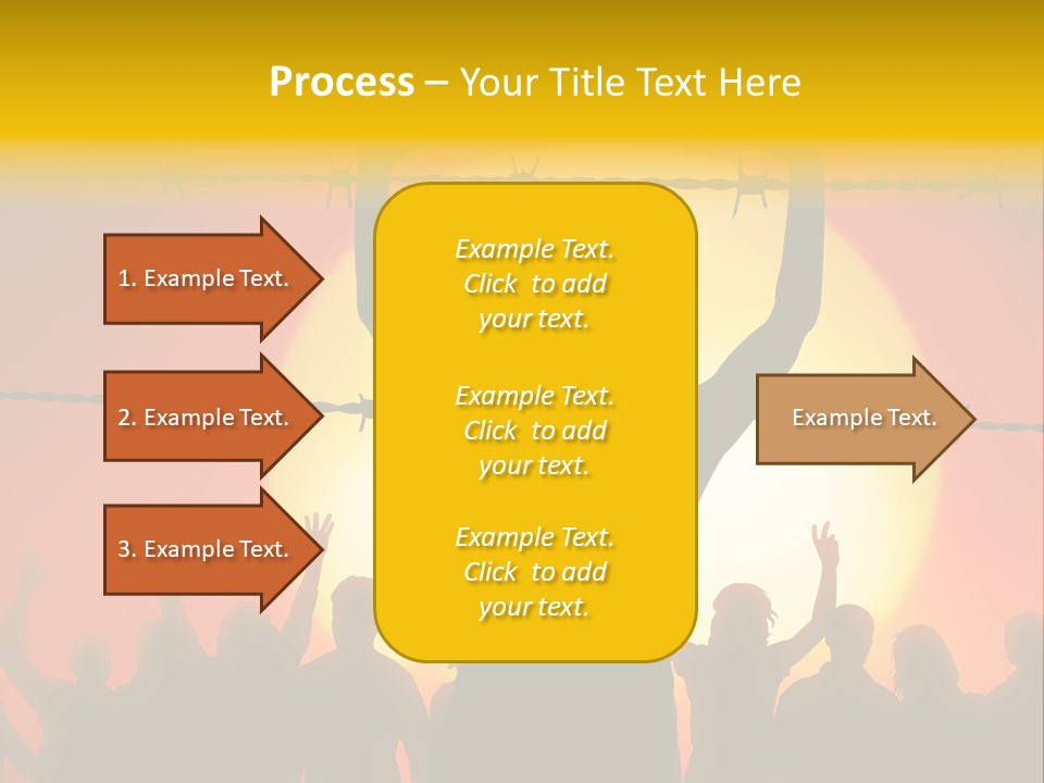 Refugees Free Gaza PowerPoint Template