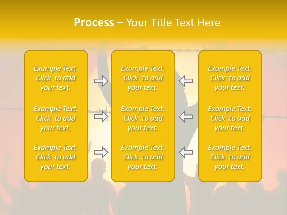 Refugees Free Gaza PowerPoint Template