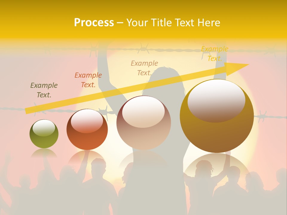 Refugees Free Gaza PowerPoint Template