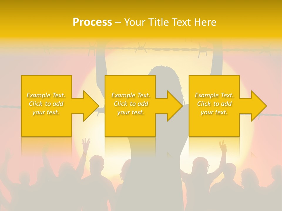 Refugees Free Gaza PowerPoint Template